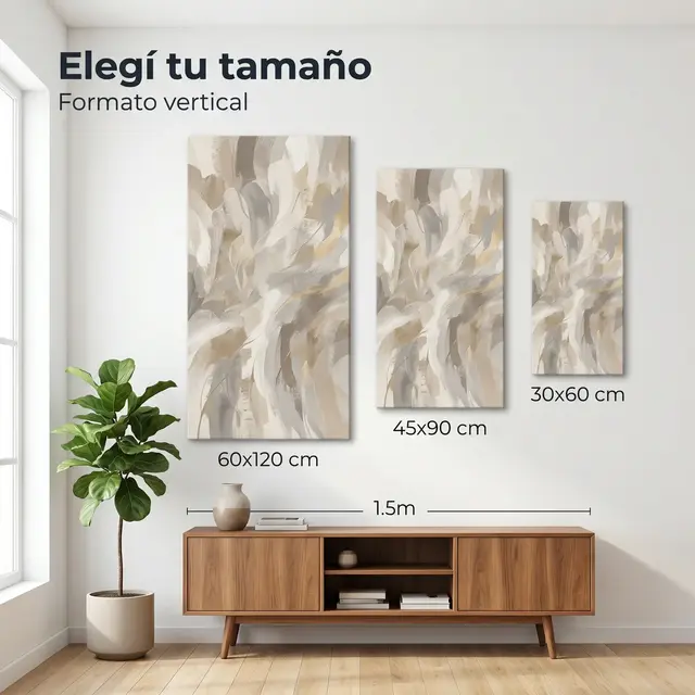 Cuadro Mural Mariposa Dorada tama&ntilde;os