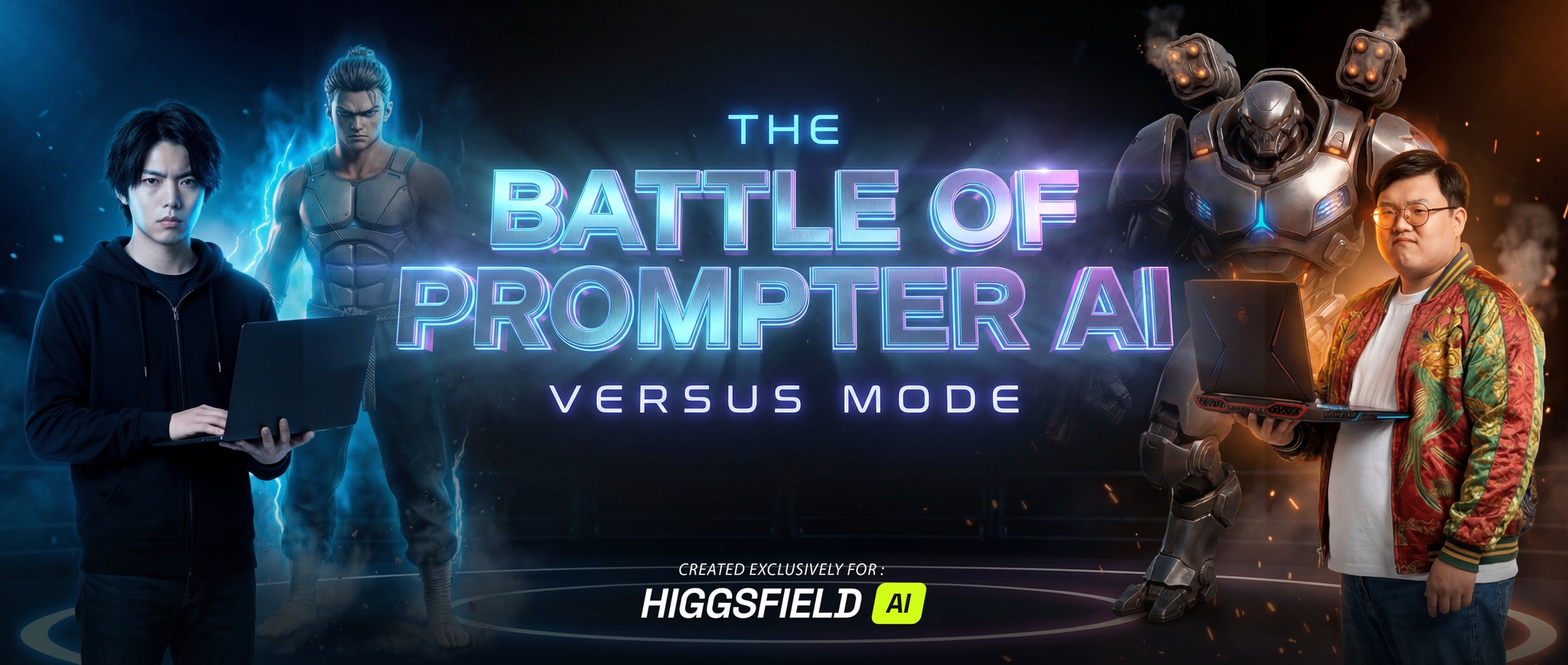 THE BATTLE OF PROMPTER AI - VS MODE by @komangoki | Make Your Action Scene
