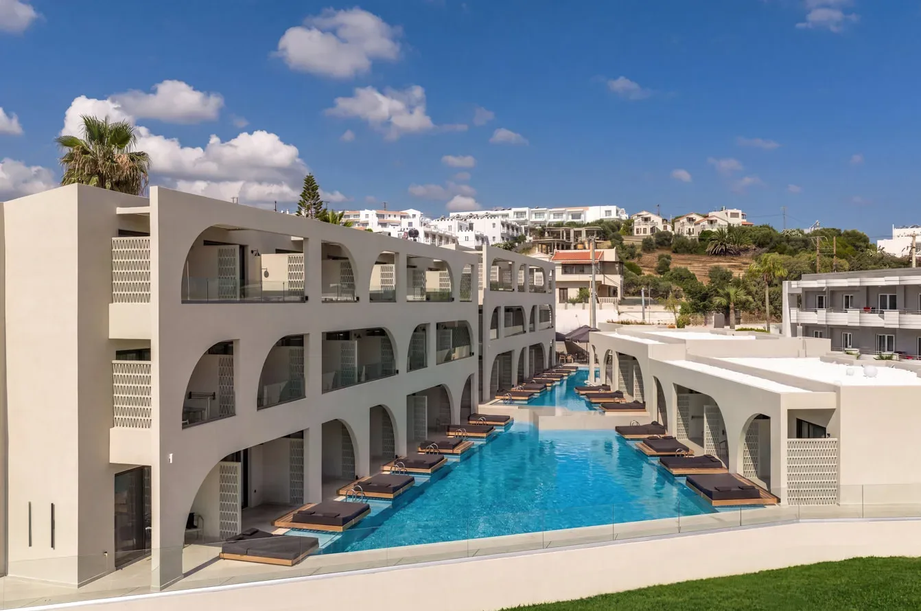 Dore Hotel — New Building, Commercial project by Lydakis Construction in Agia Marina, Chania, Crete