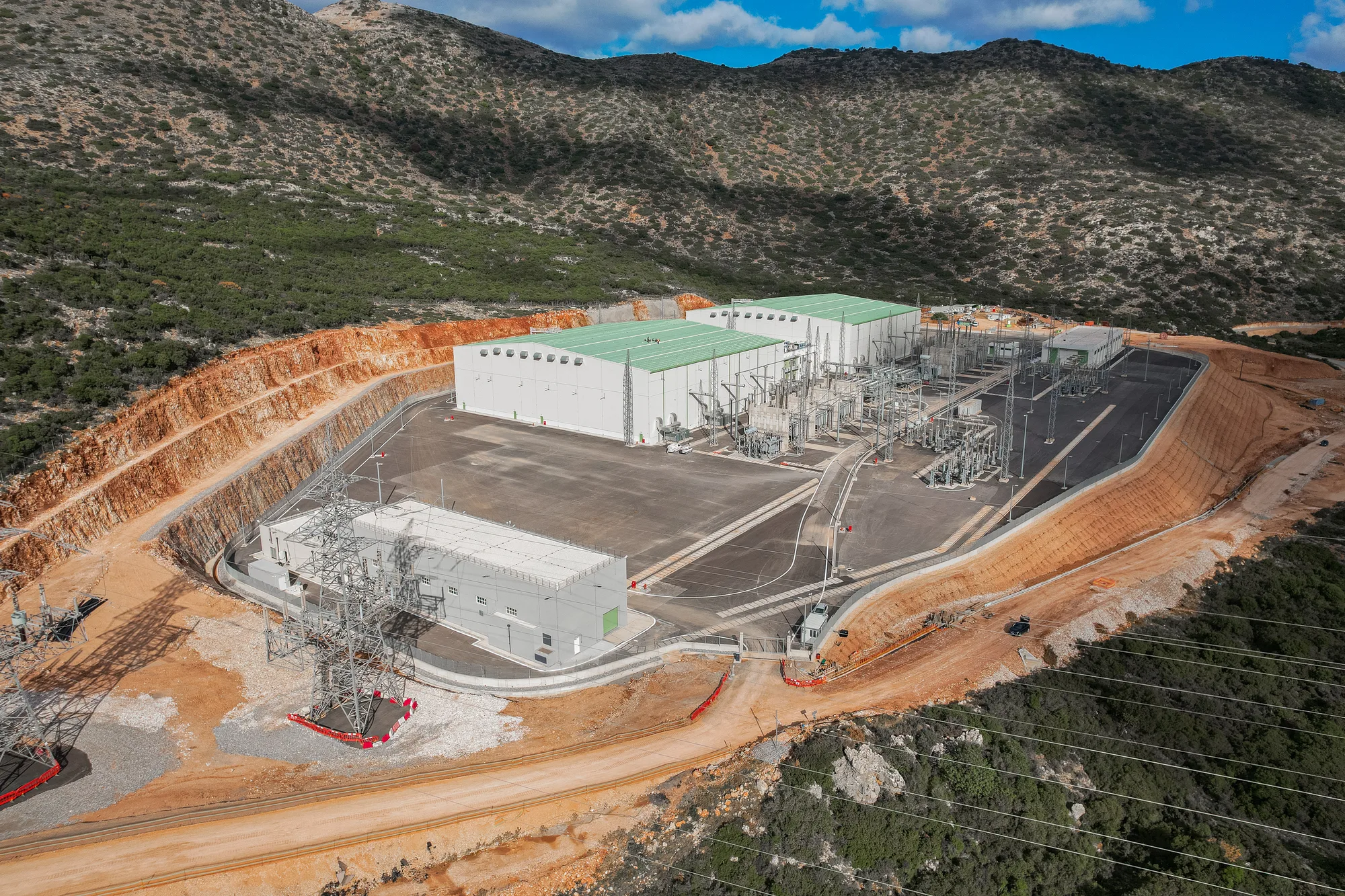 Damasta Converter Station, Infrastructure project by Lydakis Construction in Damasta, Crete, Crete