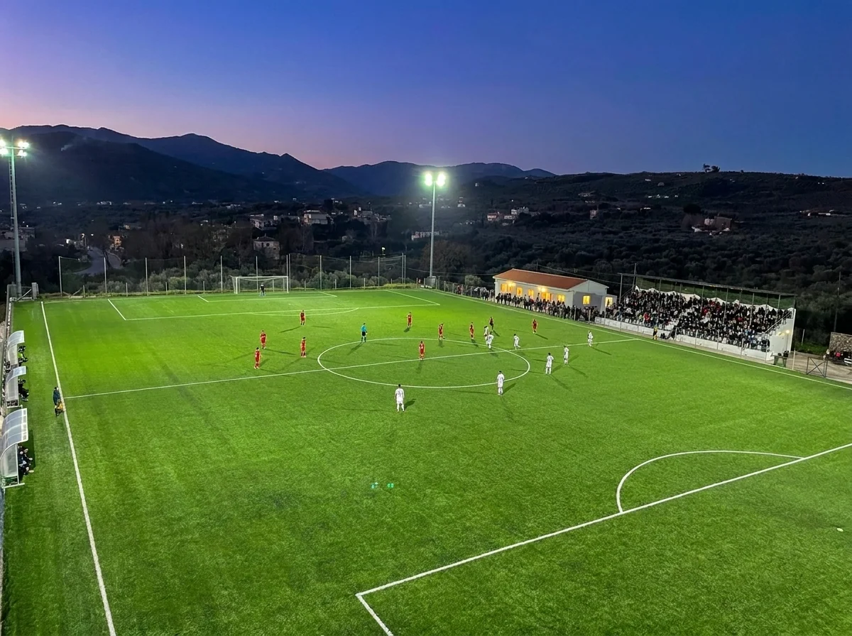 Voukolies Football Ground, Sports facilities project by Lydakis Construction in Voukolies, Chania, Crete