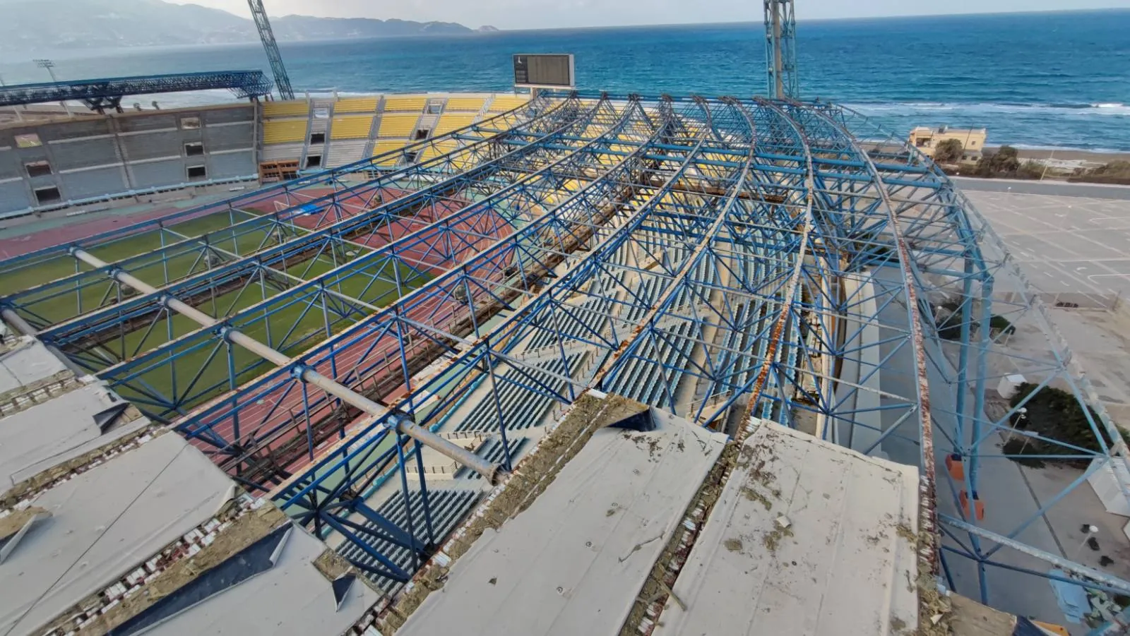 Pancretan Stadium, Sports facilities project by Lydakis Construction in Heraklion, Crete