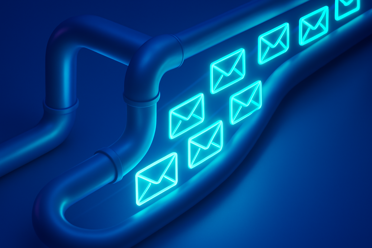 Automação de email marketing KlickTipp — emails a fluir num pipeline automatizado