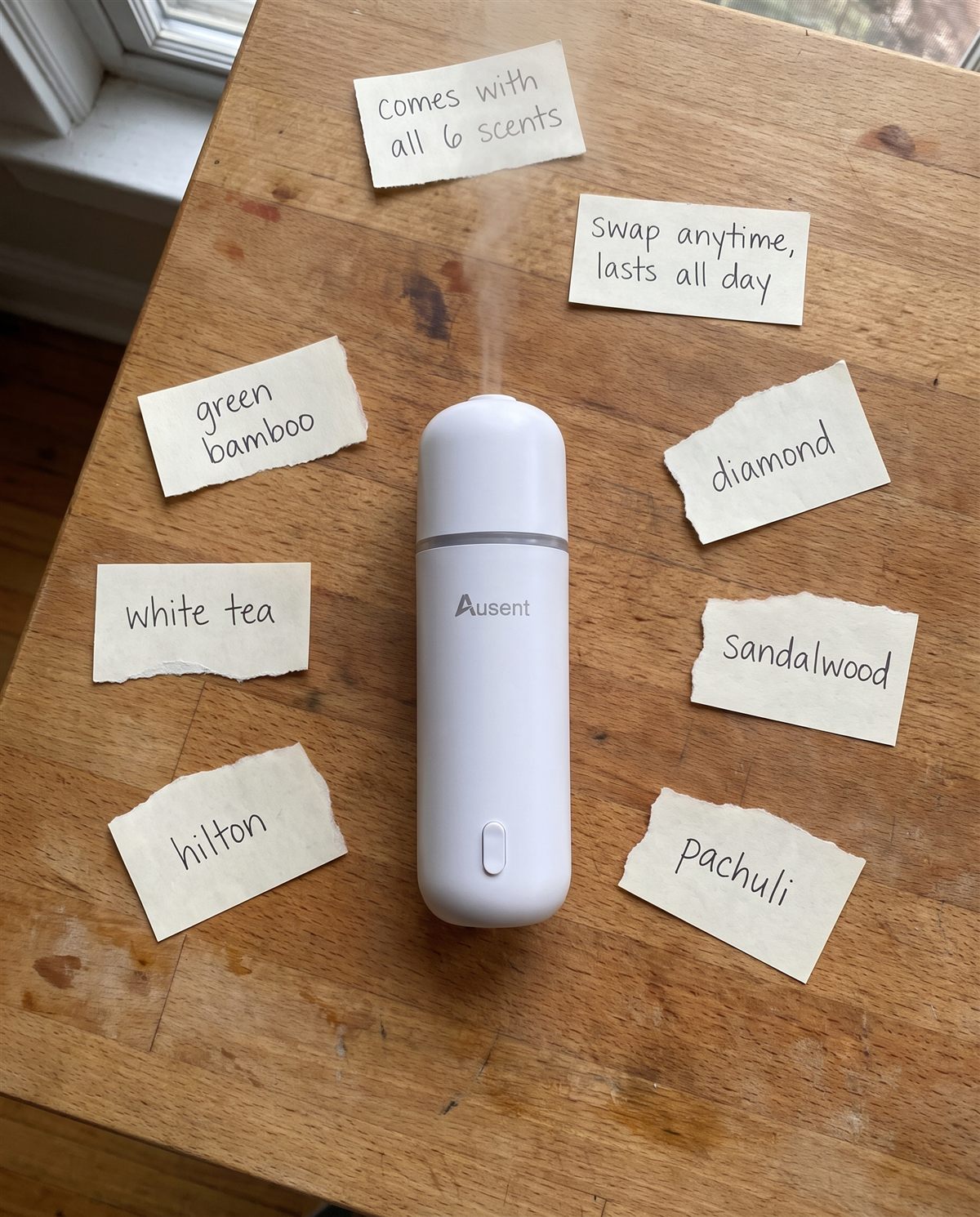 The six included Ausent scents