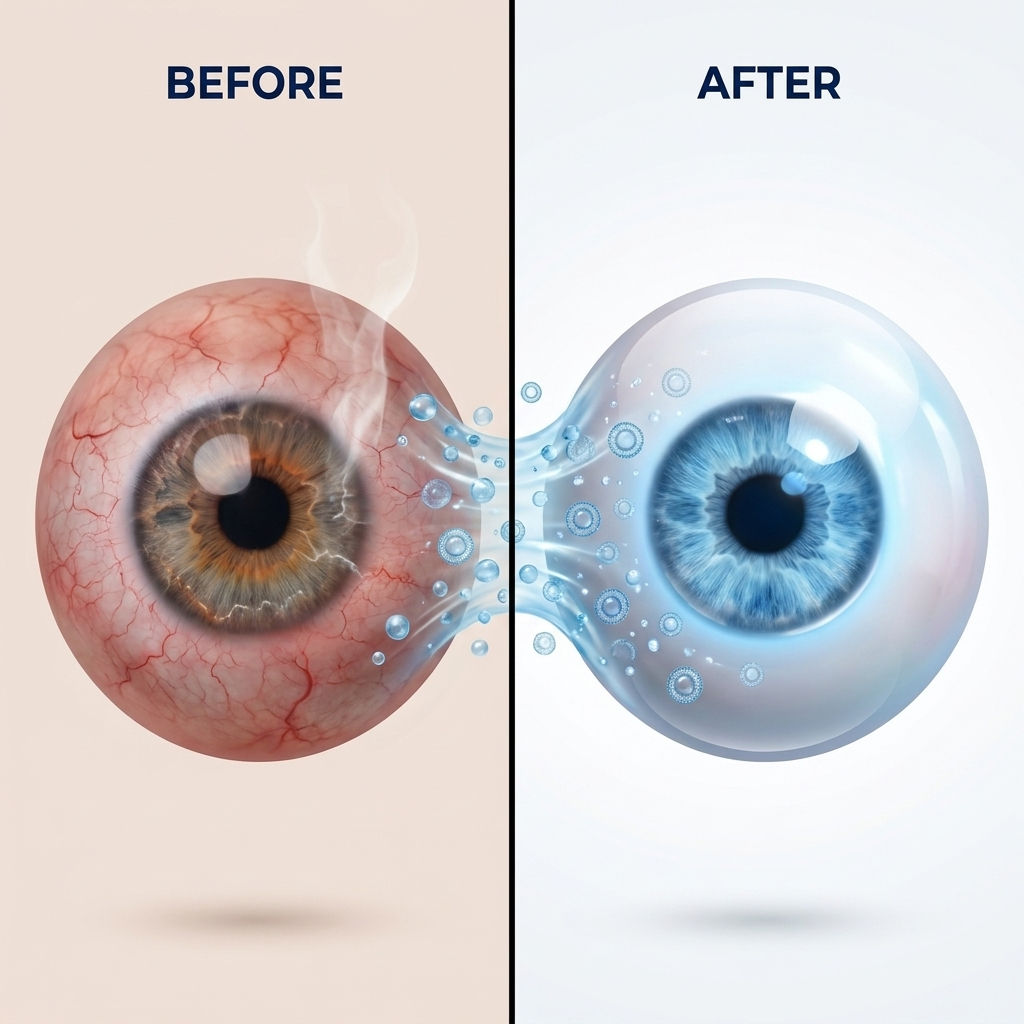 VitalHydra dry eye before and after