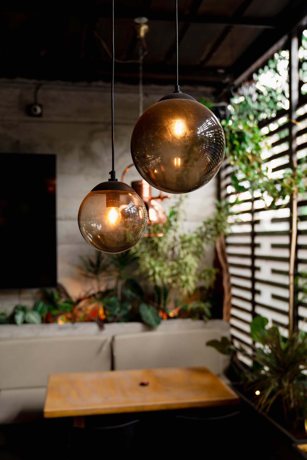 Los detalles del salón