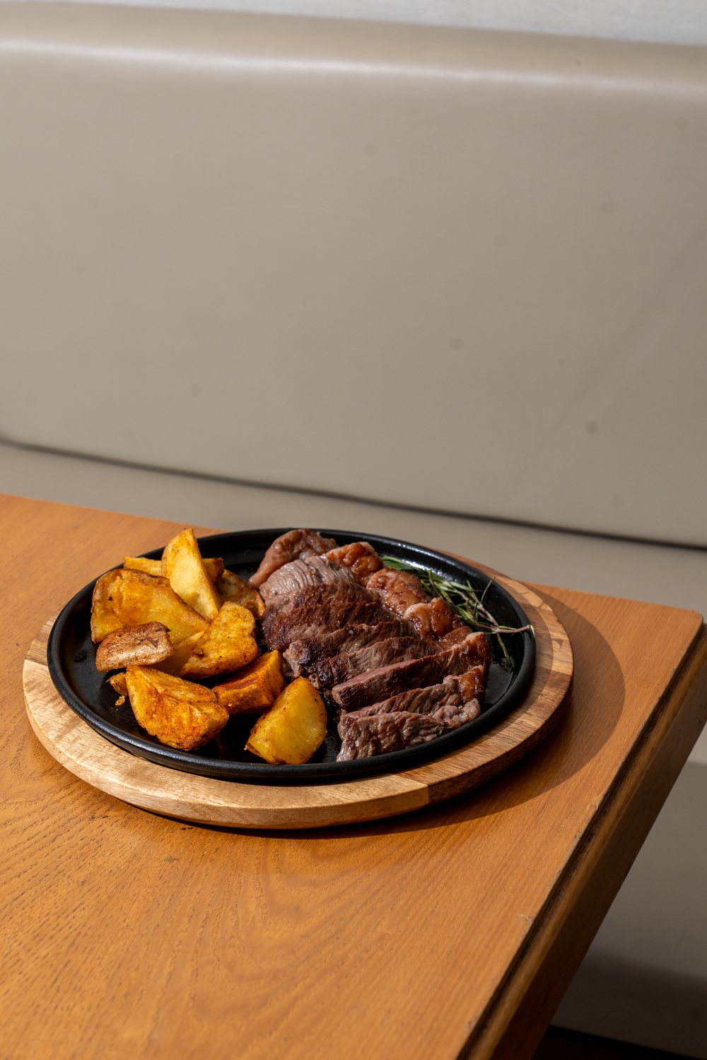 Churrasco con papas