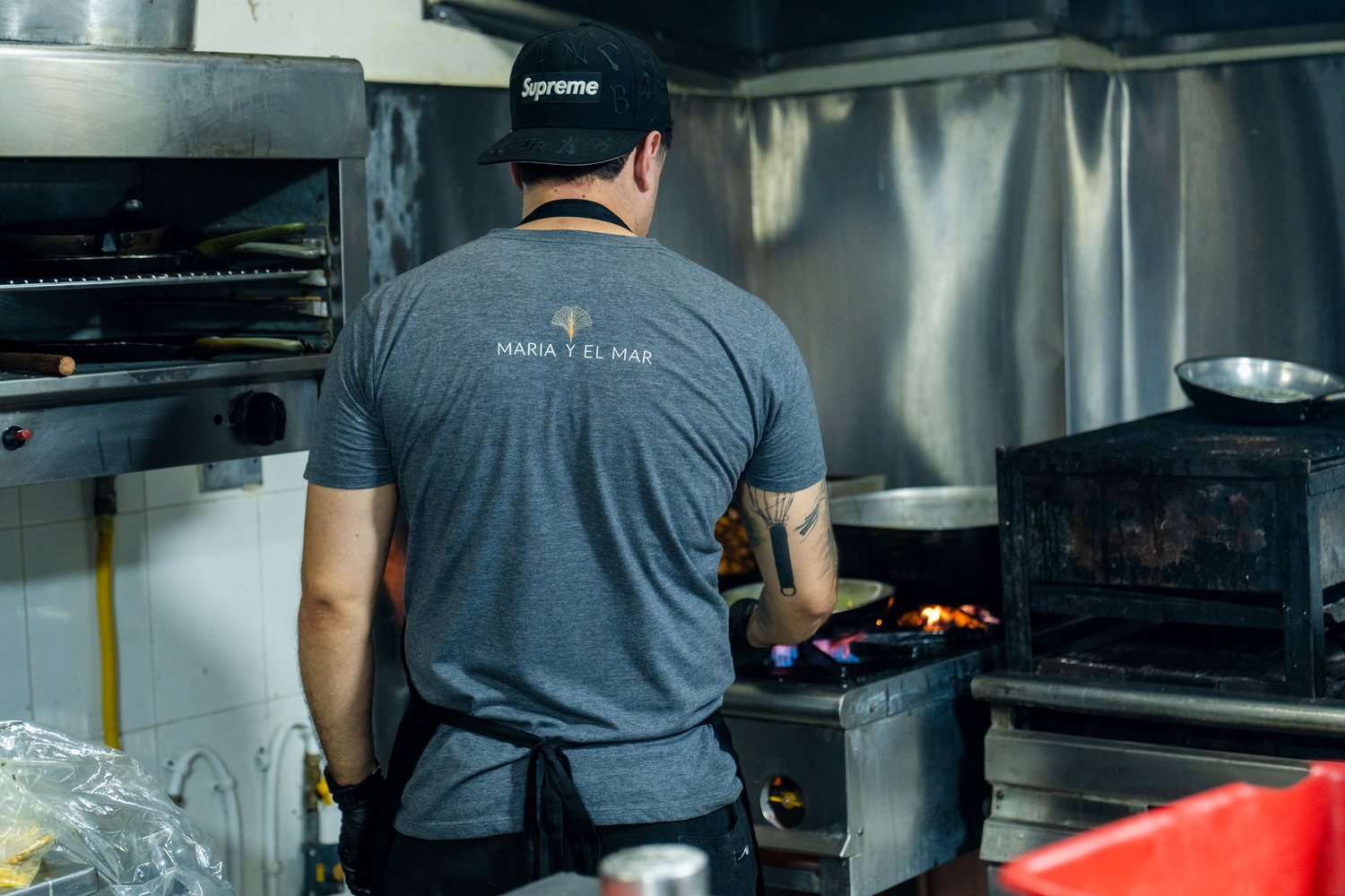 La cocina en acción