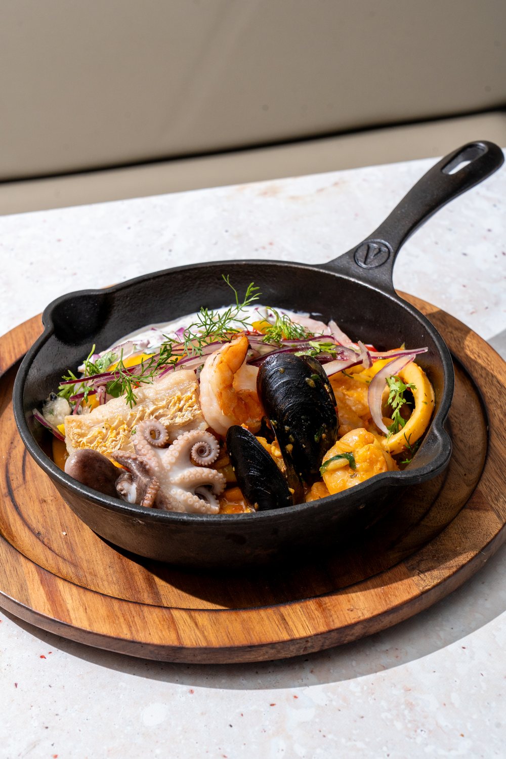 Cazuela de mariscos