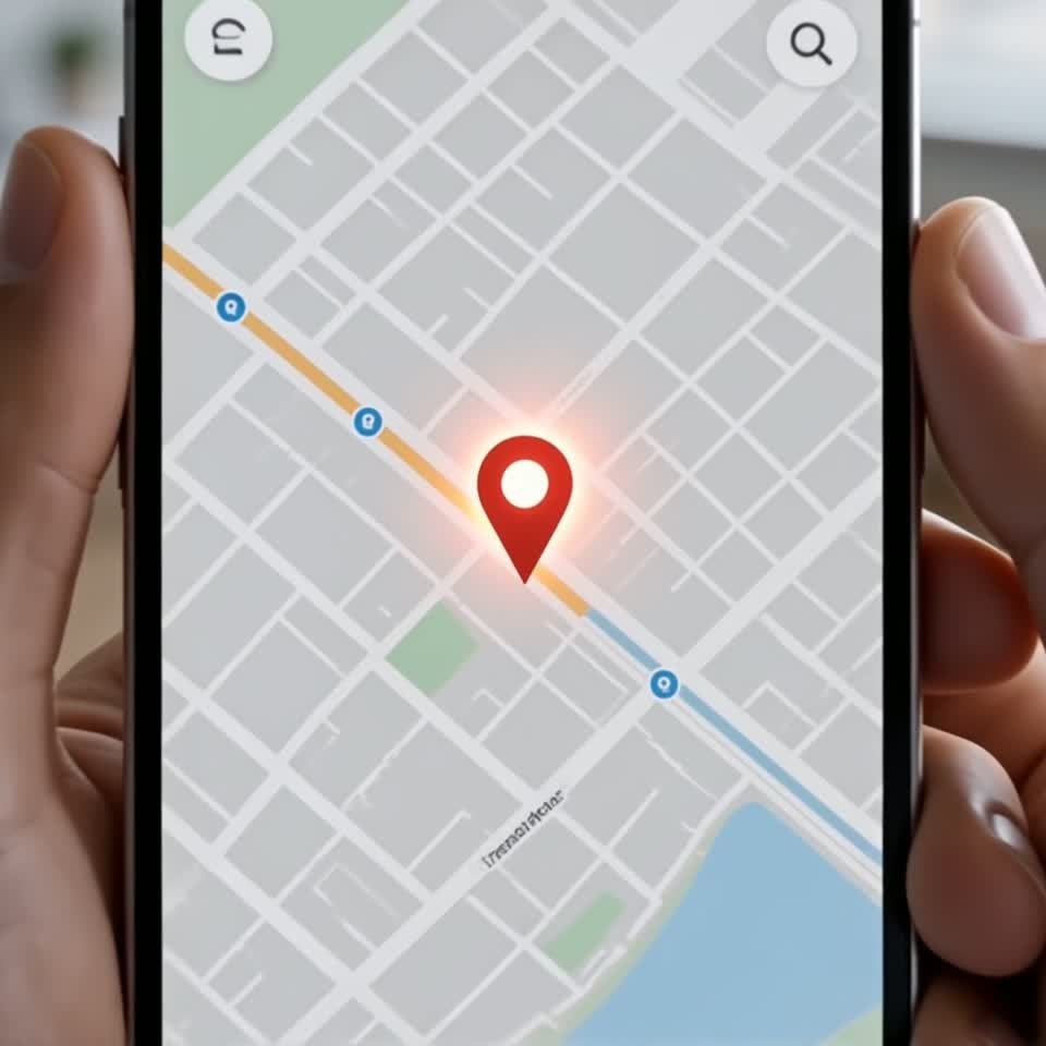 A patient searching for a nearby dentist on a map