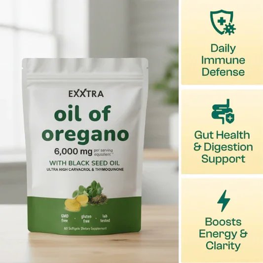 Exxtra Oil of Oregano with Black Seed Oil