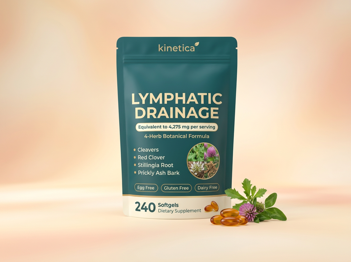Kinetica lymphatic drainage softgel pouch