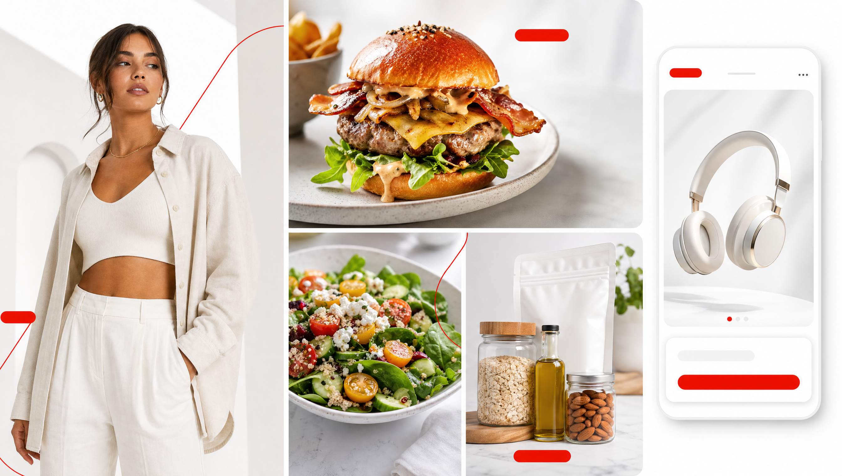 Marketing creative across fashion, food, grocery and tech