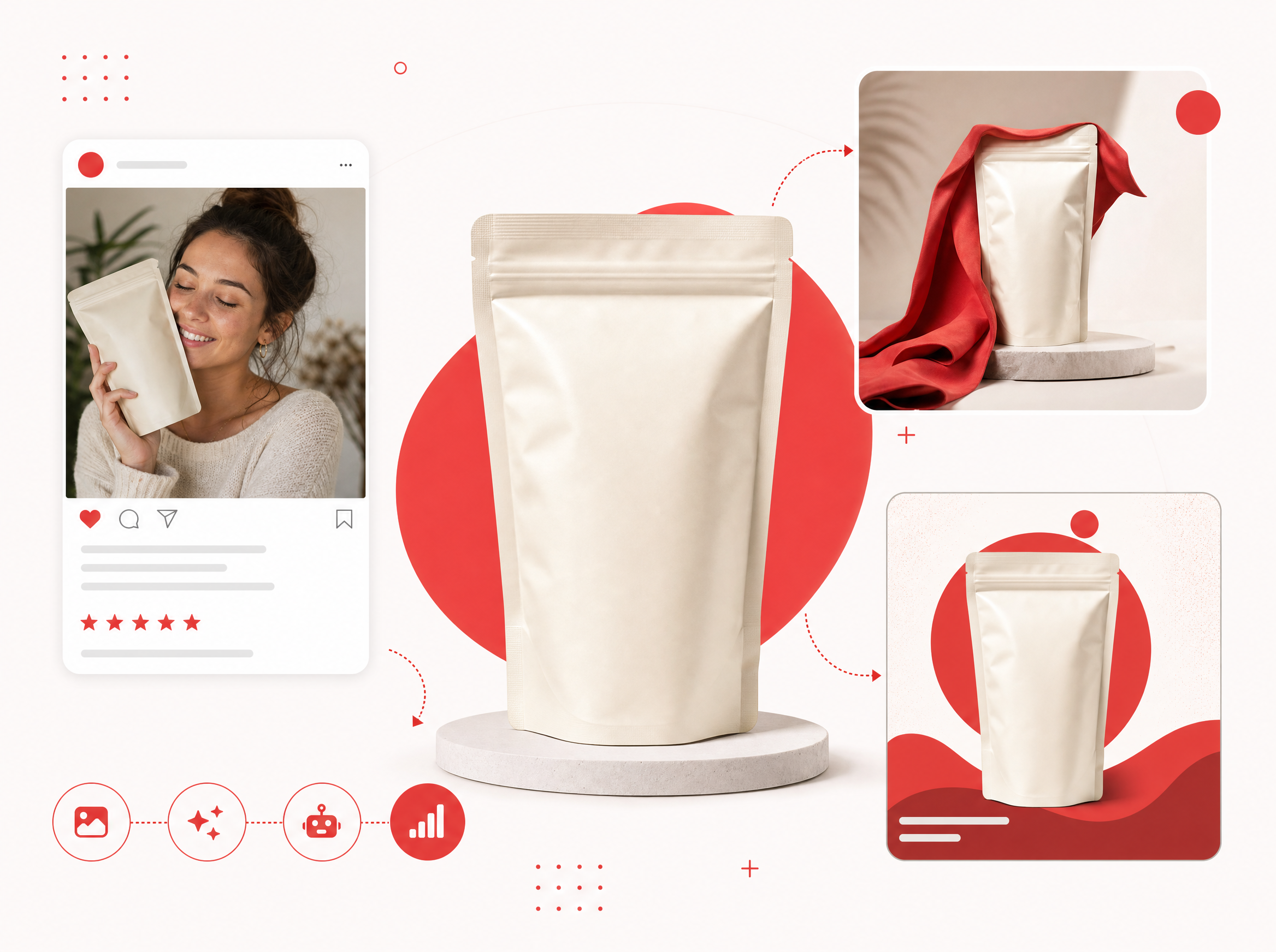 One product turned into social, lifestyle and ad creative