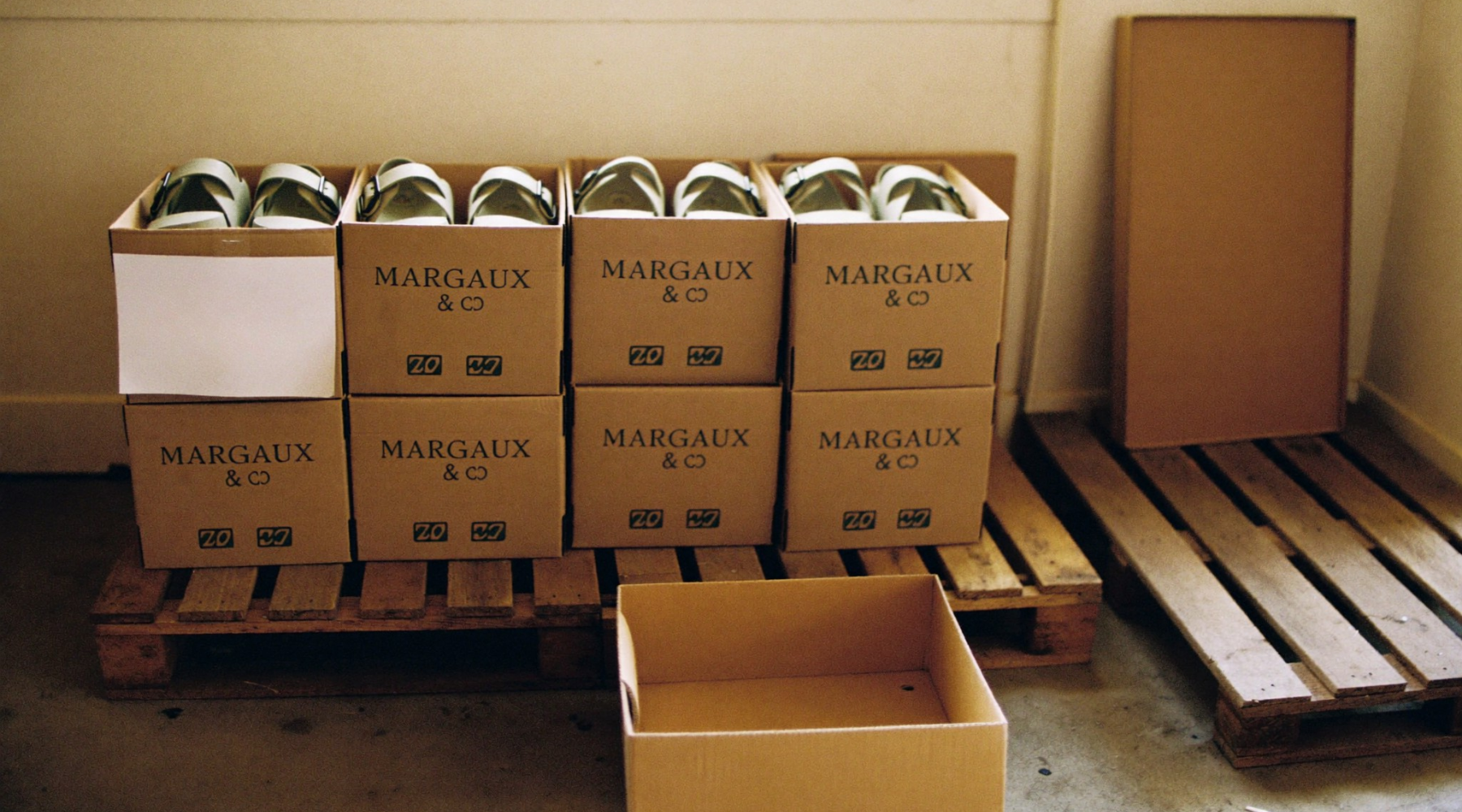 Stock Margaux & Co dans notre entrepôt français