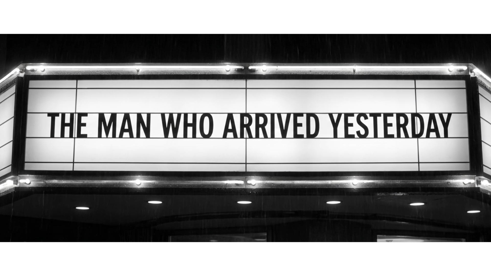 The Man Who Arrived Yesterday