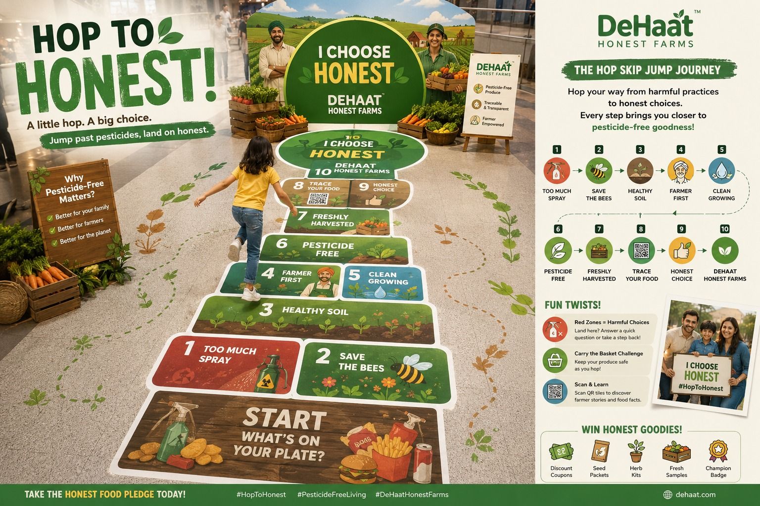 Hop To Honest - Floor Hopscotch Game