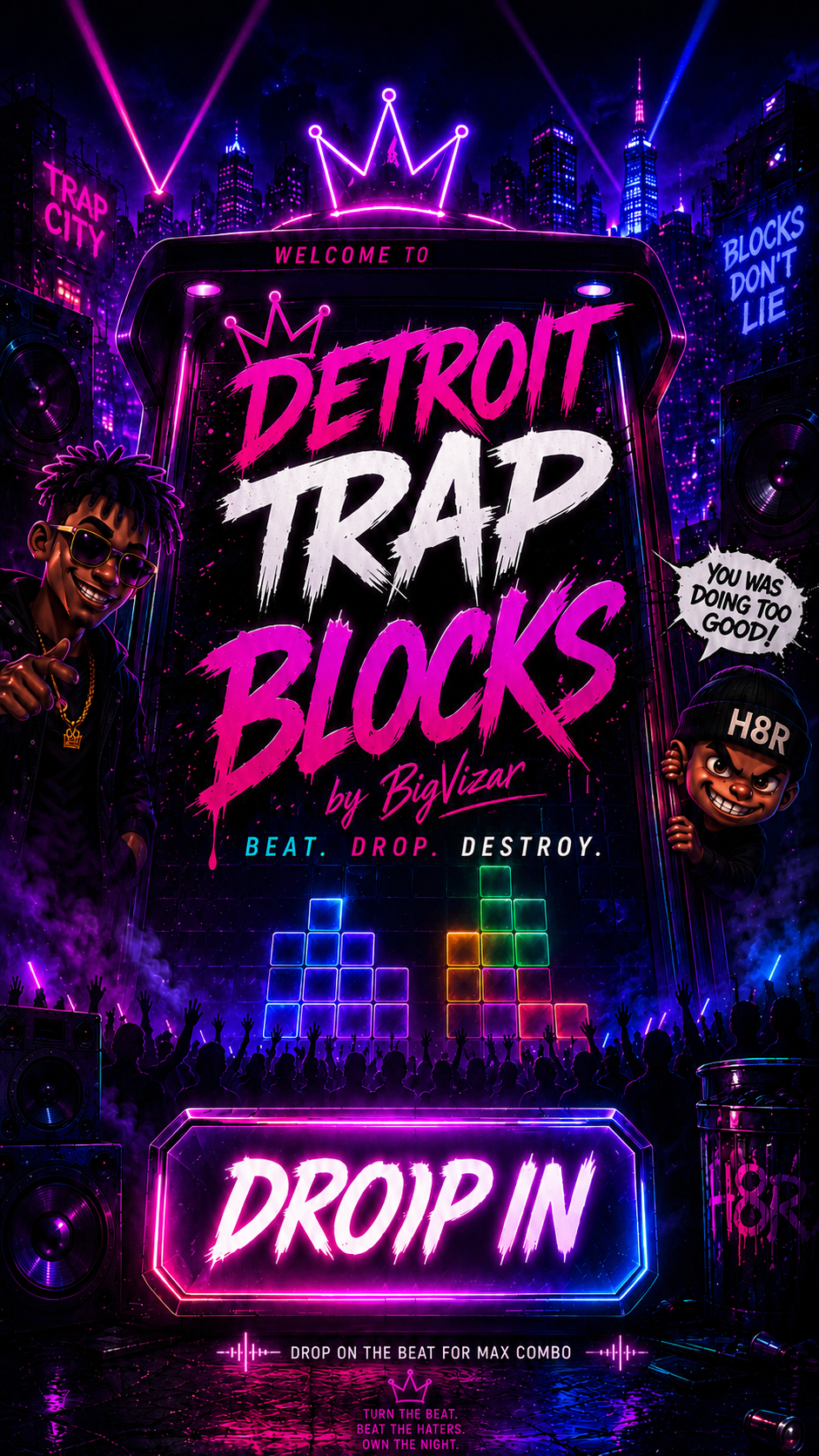 Detroit Trap Blocks promotional key art