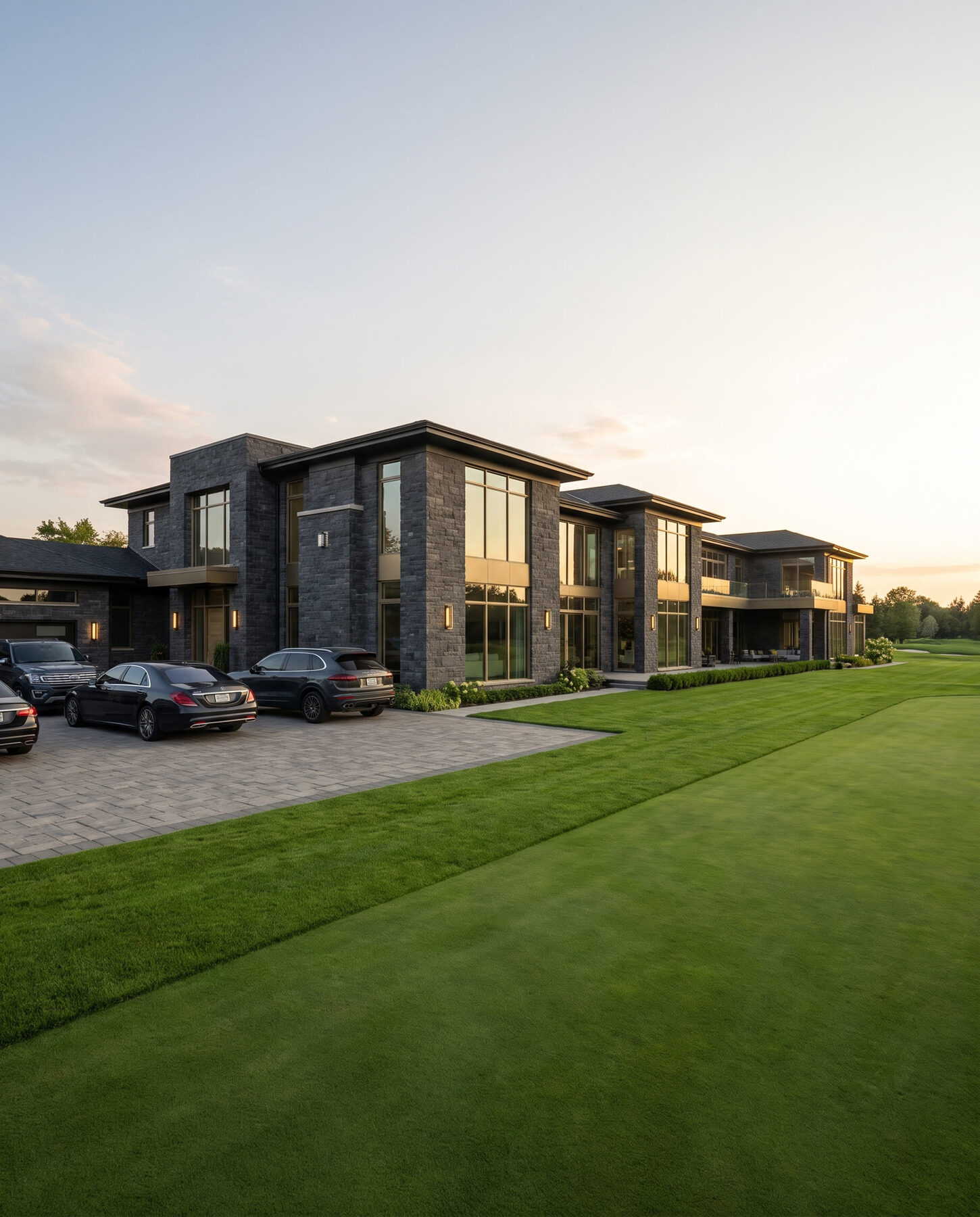 Grand modern estate beside a golf course in Angus Glen Markham