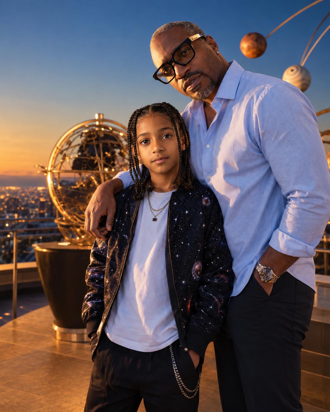 Mason'Reign and his father, Planet Parade legacy art