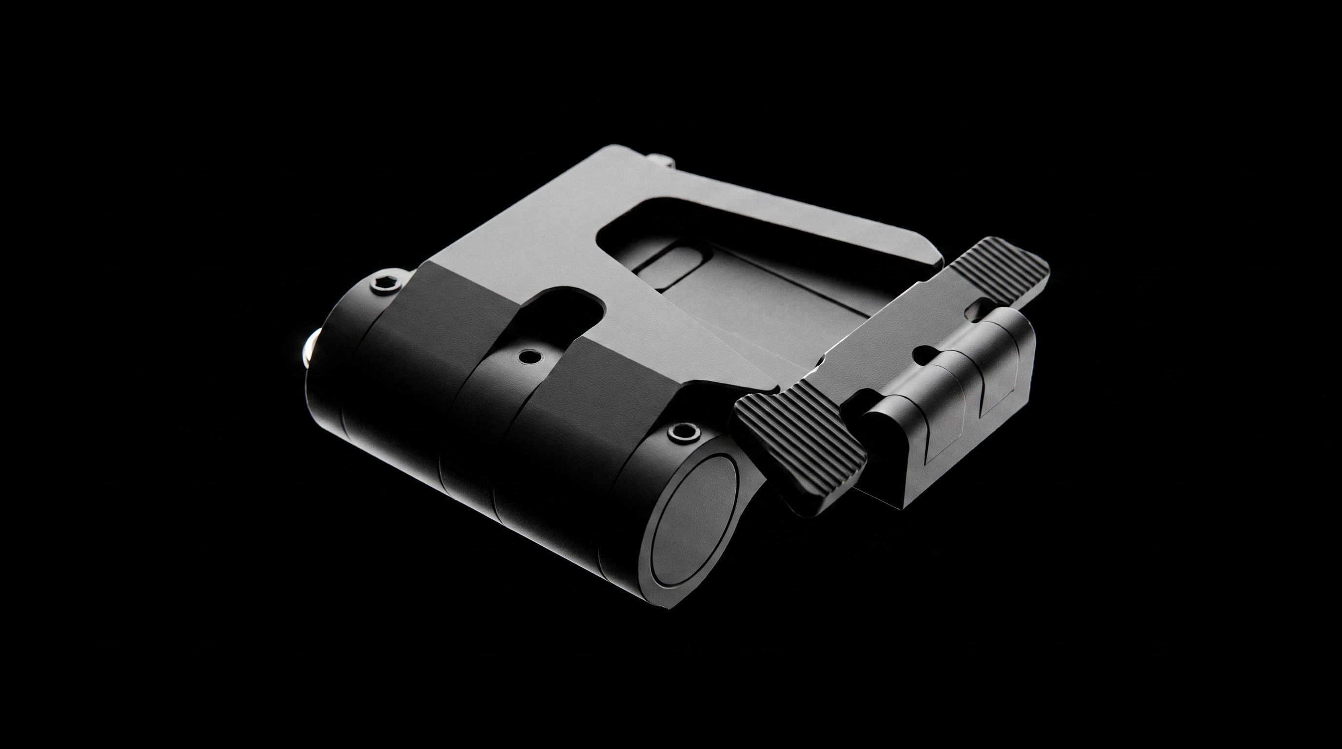 Low-profile 90-degree flip-to-side QD dovetail mount