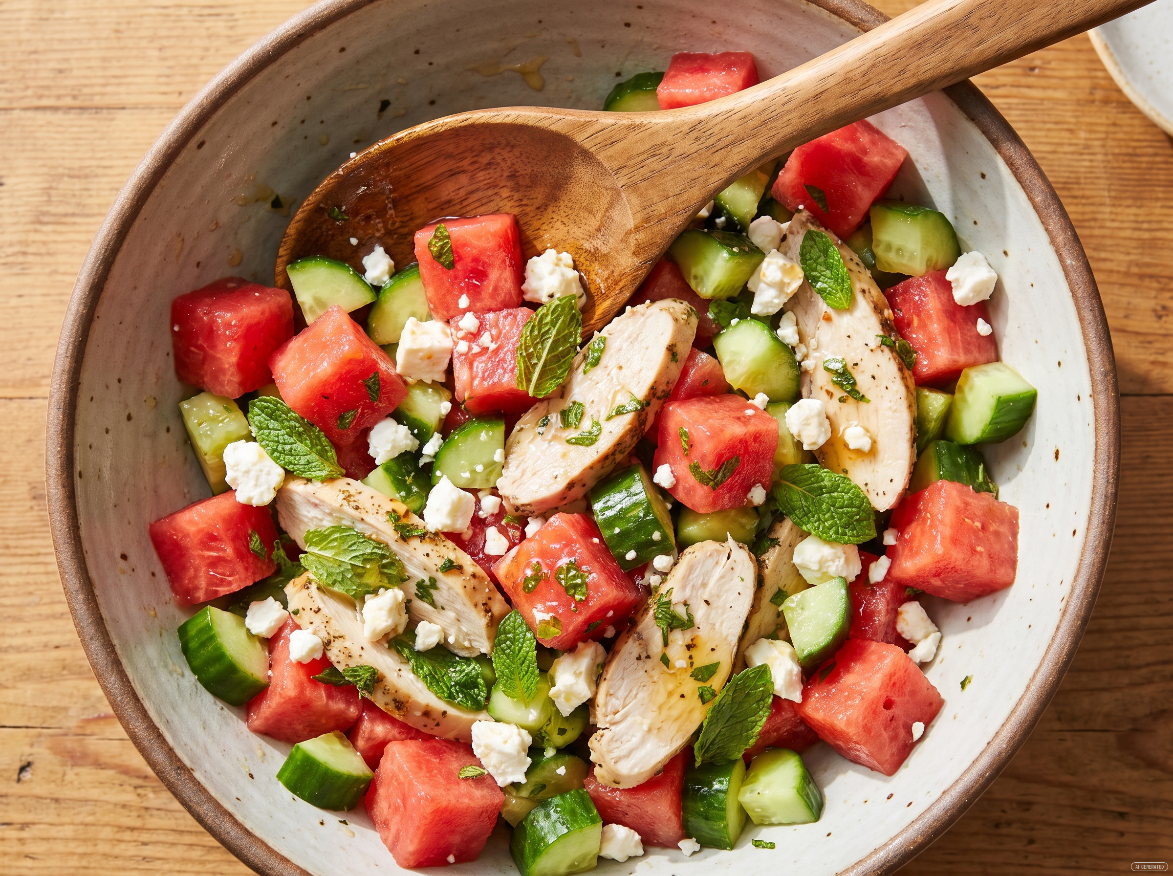 Die fertig vermischte Bowl