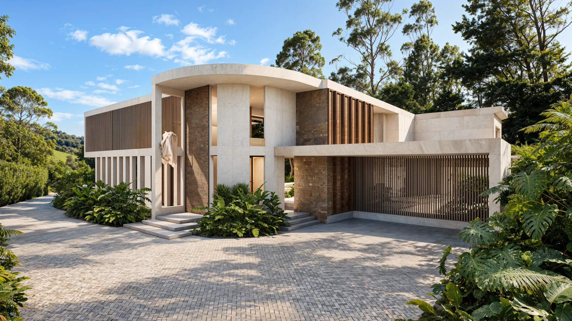 Casa Stern. Fachada y acceso