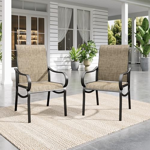 Sophia & William High-Back Textilene Dining Chairs