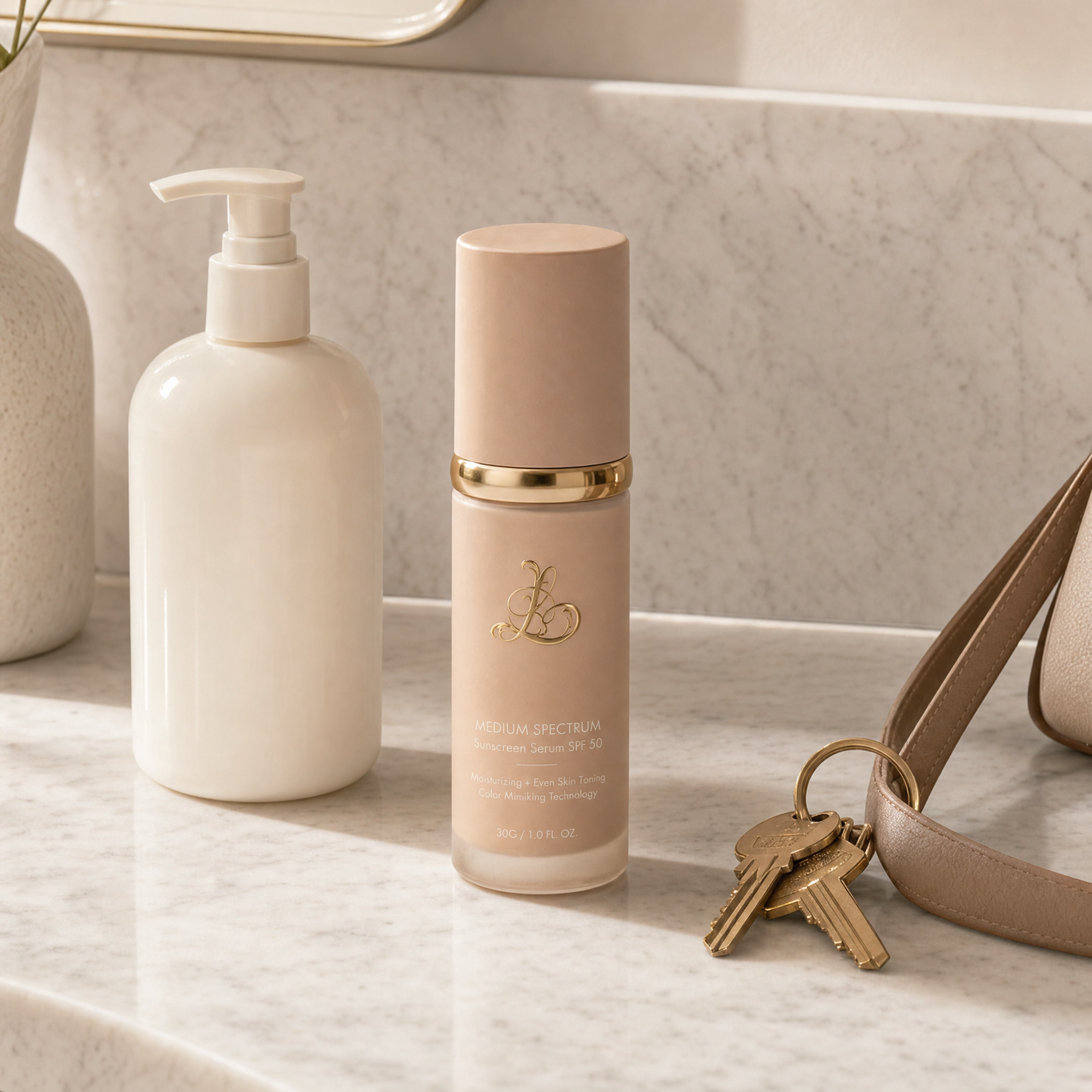 Morning routine — moisturiser then S.perior, done