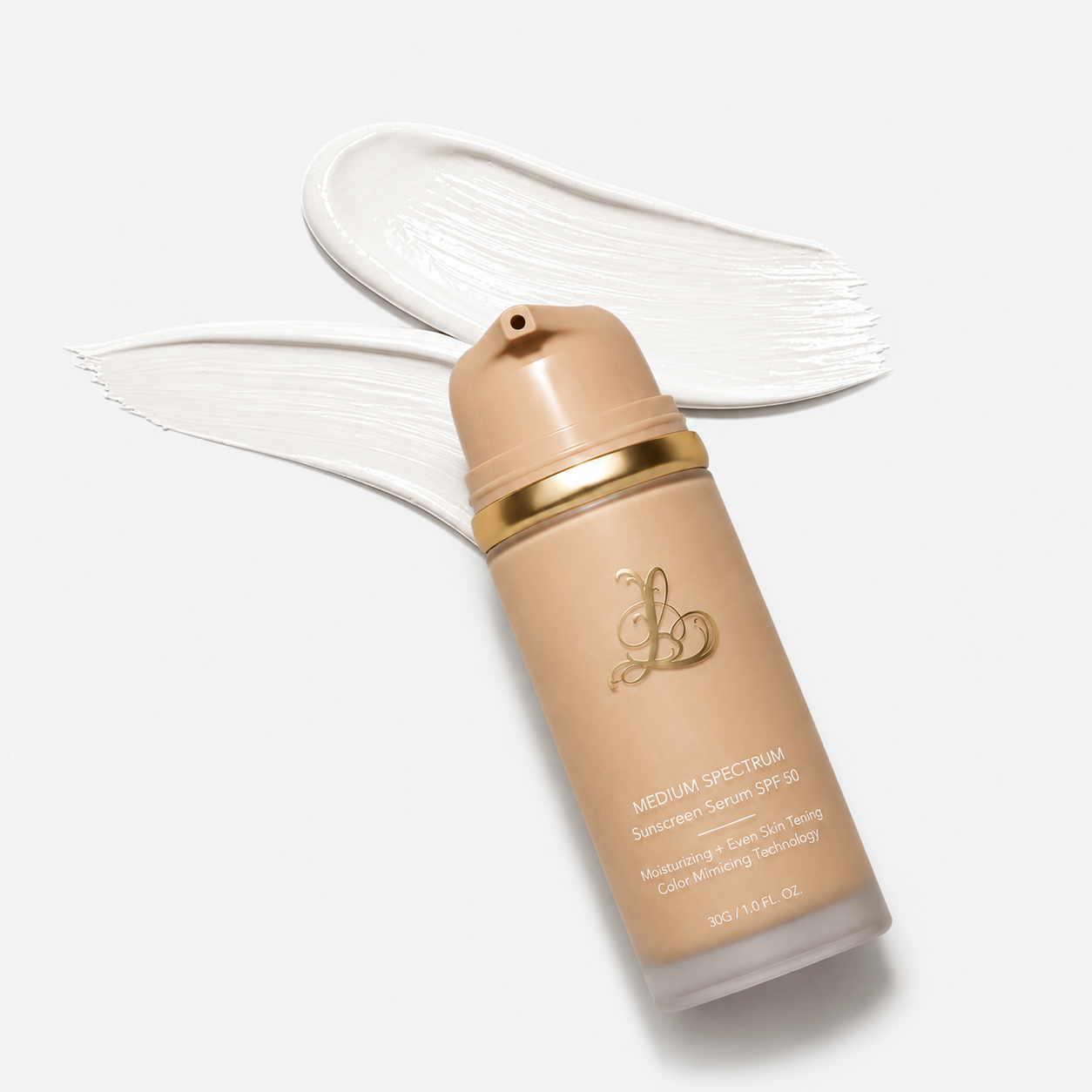 S.perior Reverse-Aging Adaptive SPF 50 Foundation with formula swatch