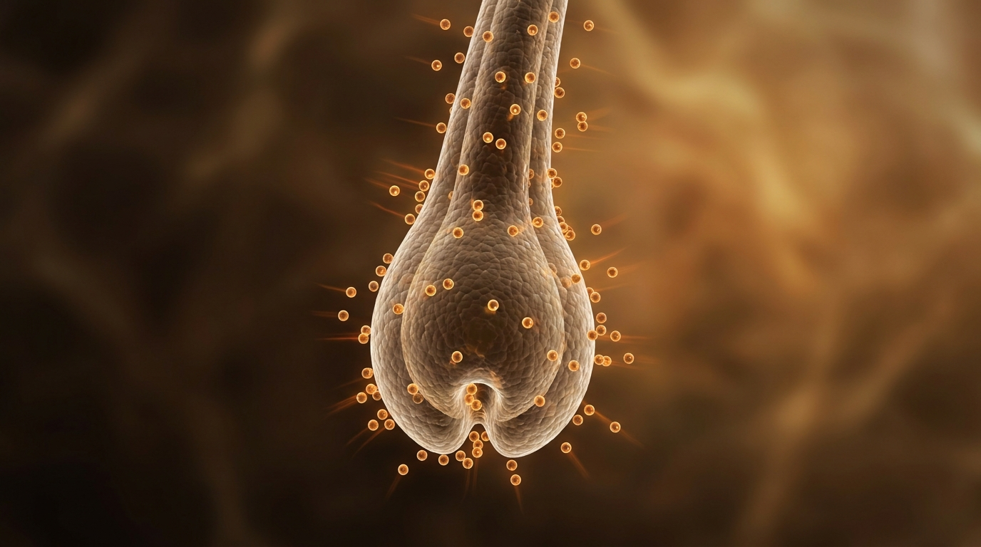 DHT molecules binding to and constricting a hair follicle