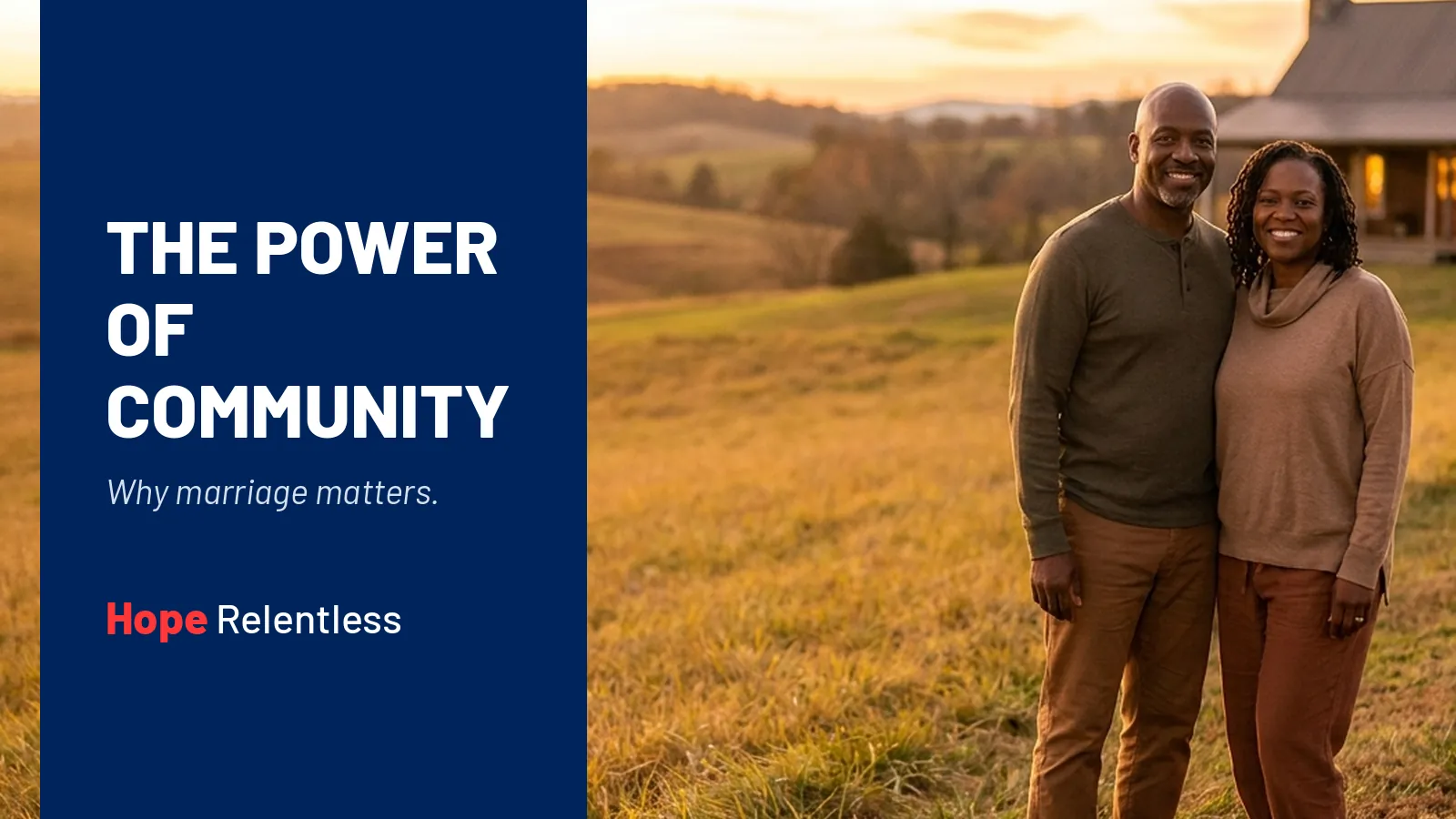 Christian couple opening their home to friends and neighbors, the power of community that flows from a healthy marriage