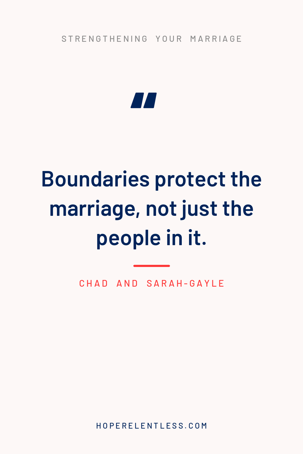 Communication boundaries quote graphic for marriage from Hope Relentless