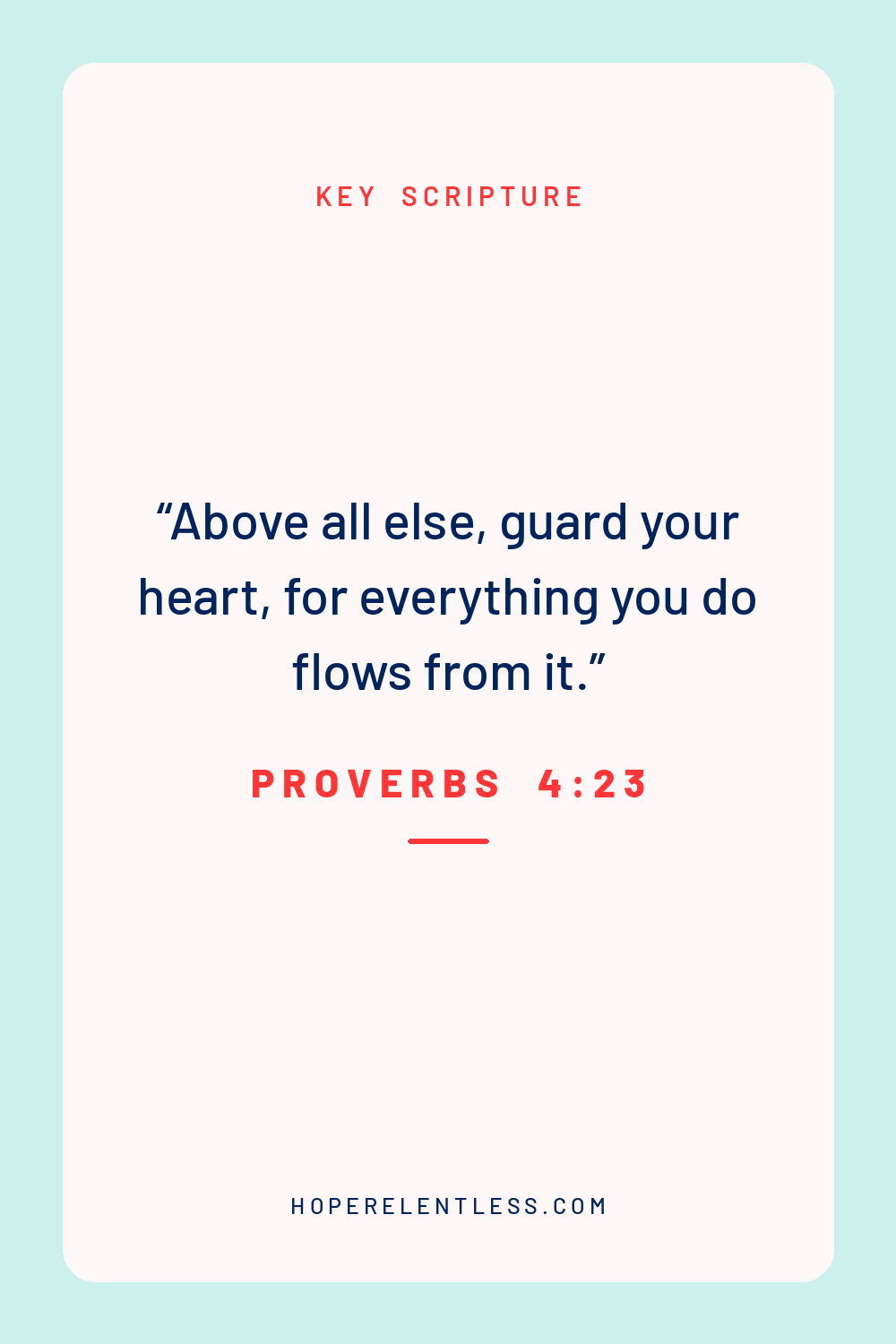 Marriage scripture graphic on guarding your heart and communication from Hope Relentless