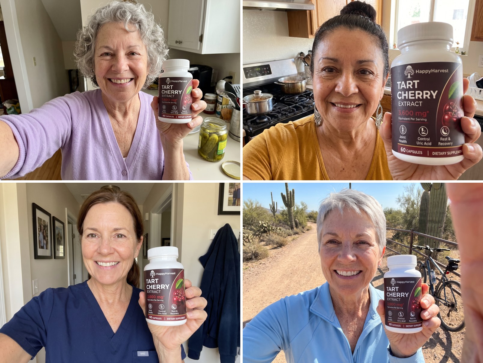 HappyHarvest customers holding their bottles
