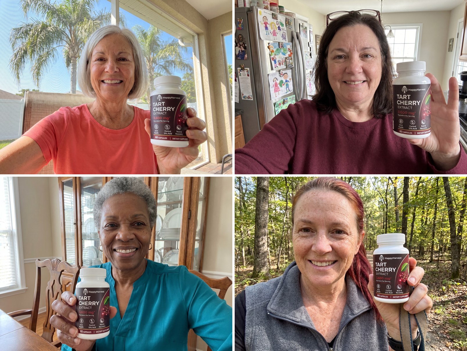 HappyHarvest customers holding their bottles