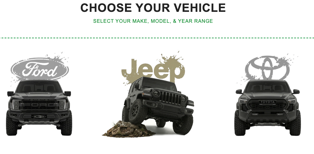 Graveyard 4x4 choose your vehicle feature