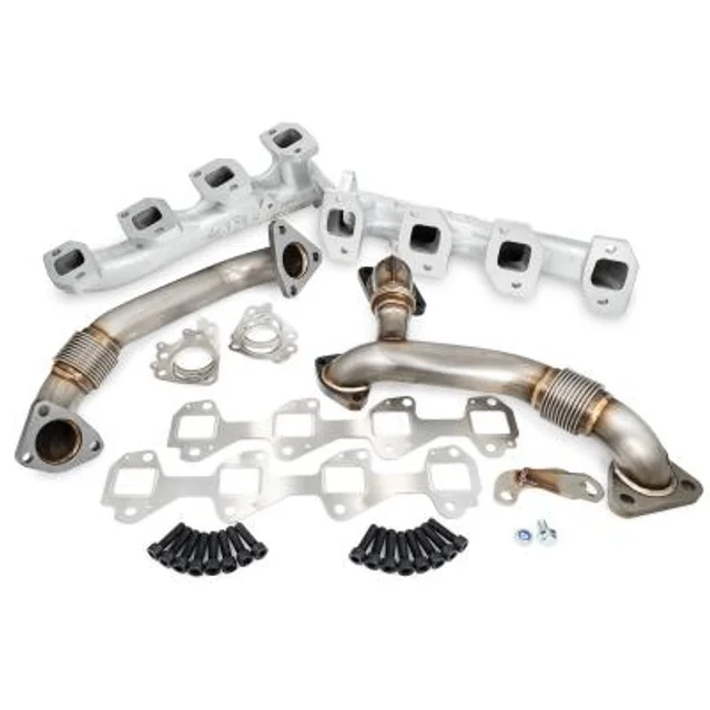 Exhaust manifolds, up-pipes, gaskets, and hardware
