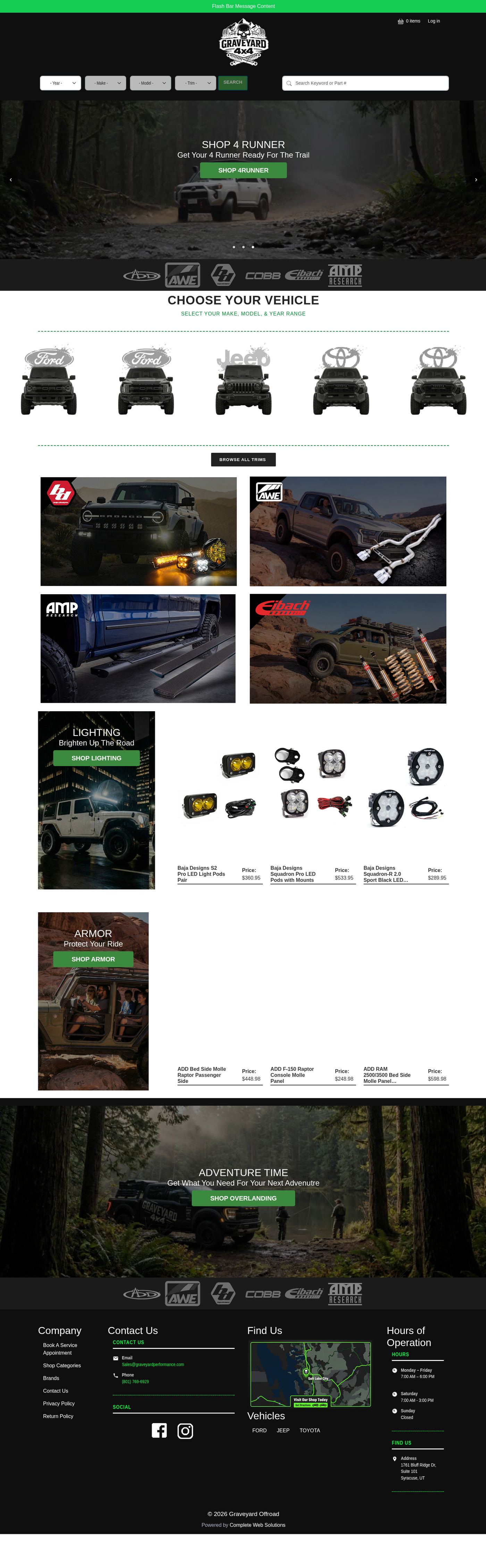 Graveyard 4x4 homepage full preview