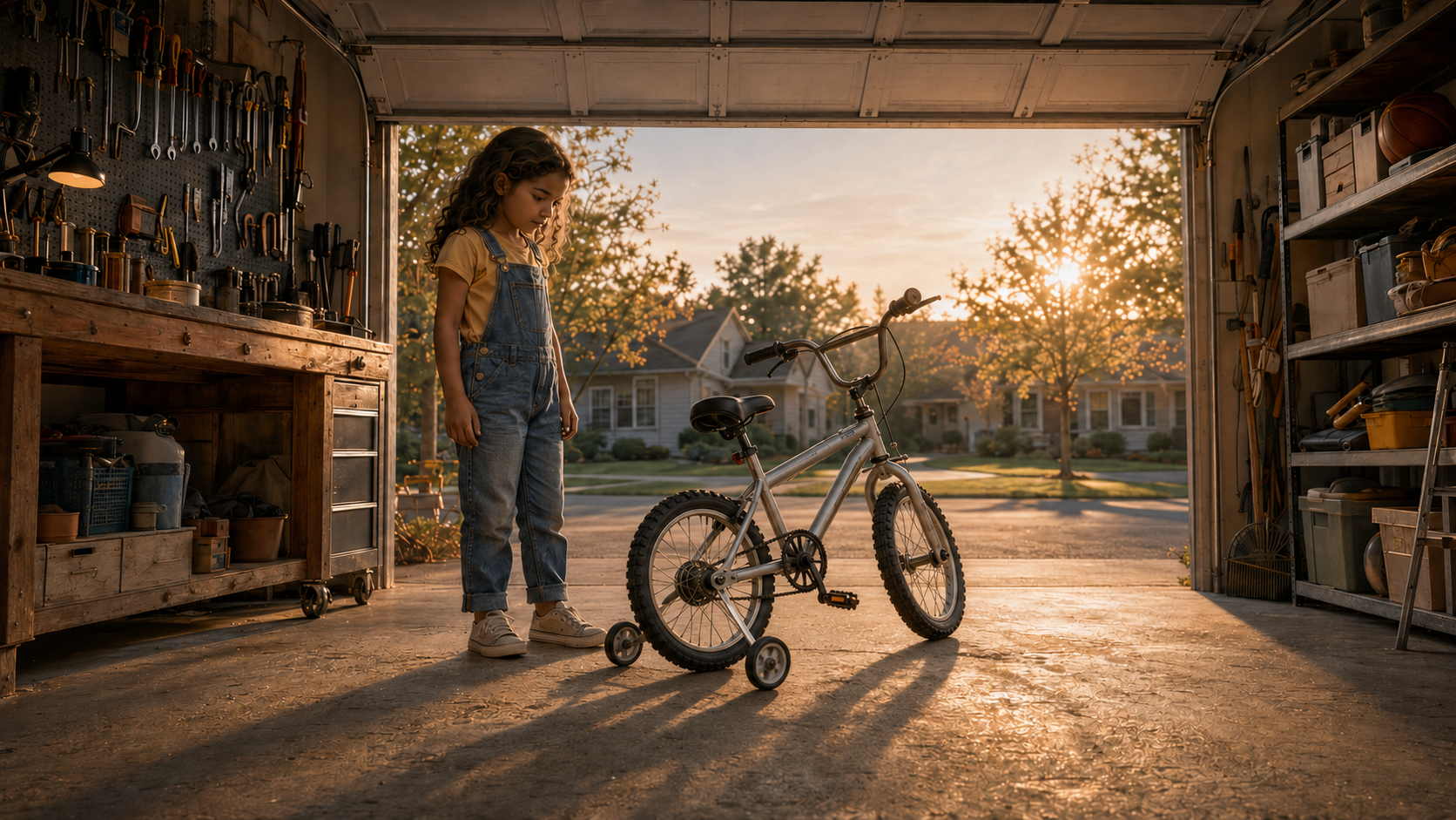 Bicycle garage frame