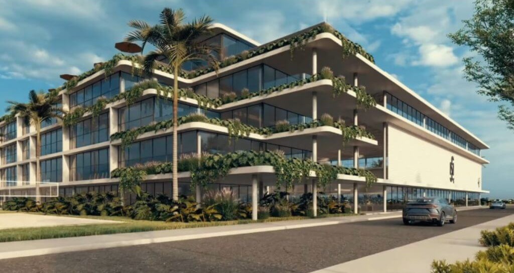 Ecossistema Neymar Jr Porto Belo SC - vista geral do projeto com quadras de padel, campo de futebol e hotel de luxo