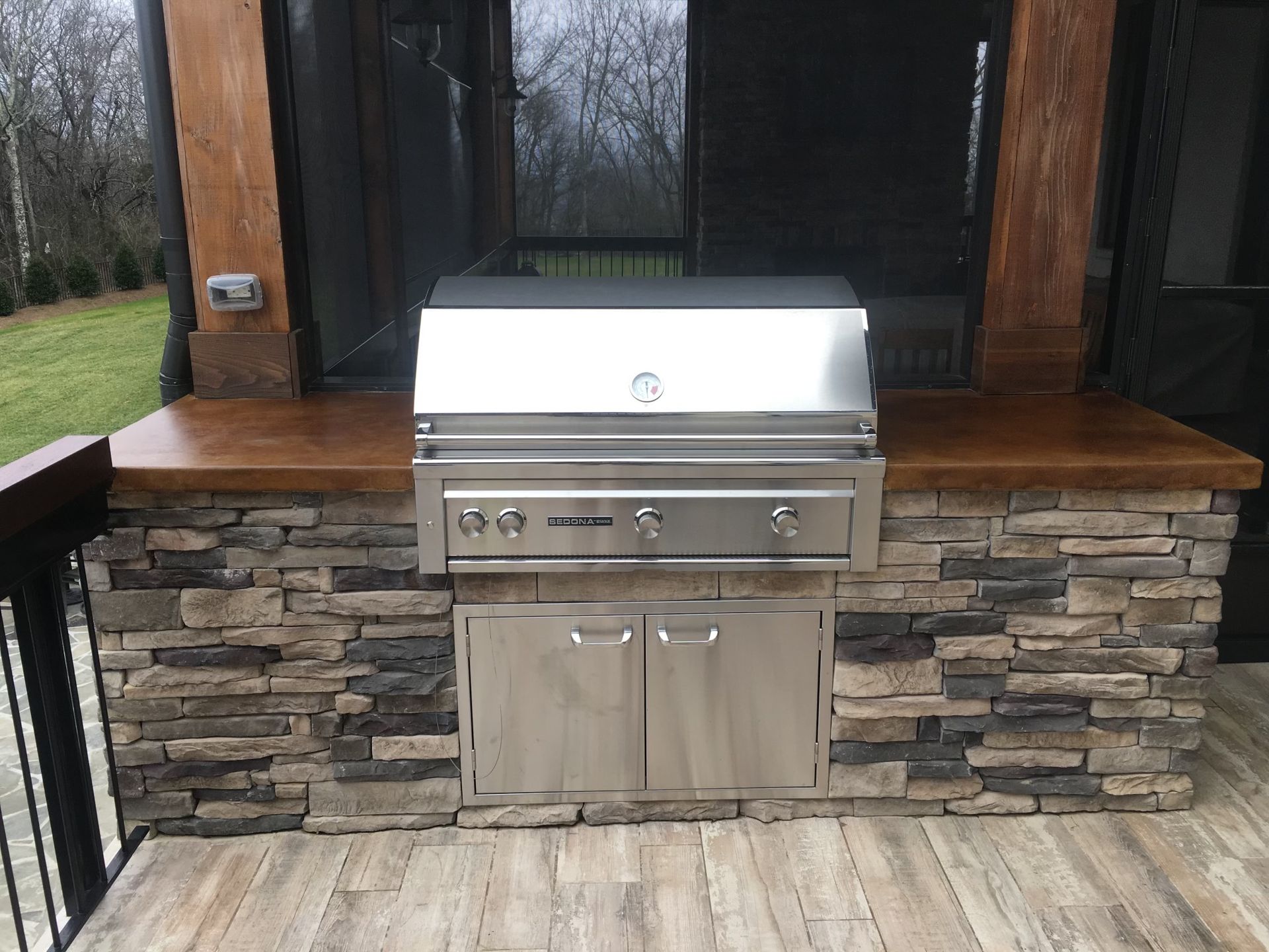 Stained concrete countertop — Upcrete