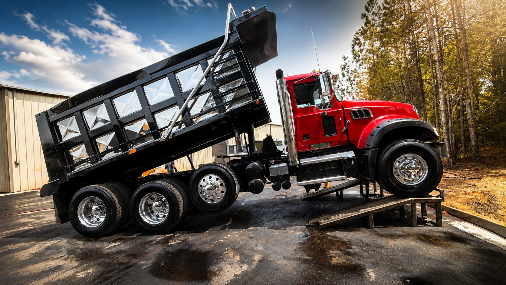 Heavy-duty dump truck preventive maintenance at TractoAuto