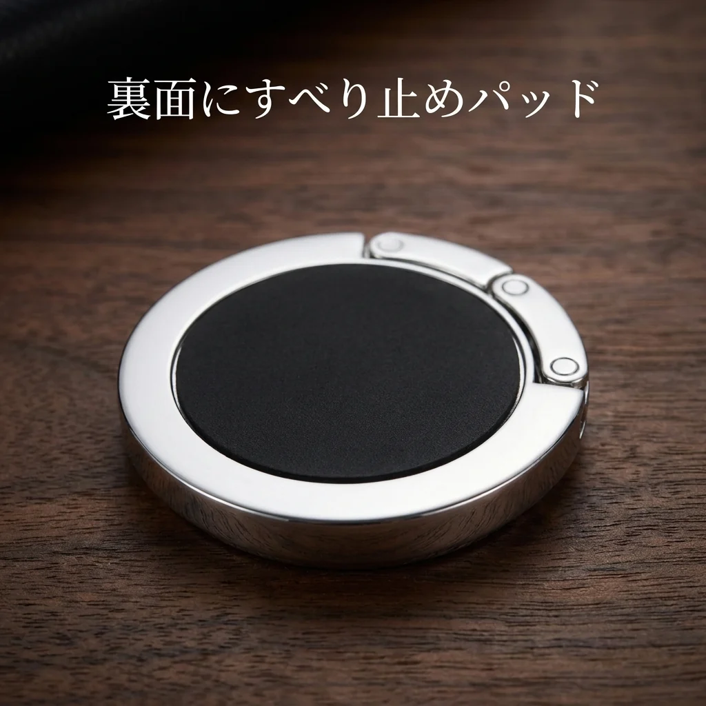 置くだけ。挟まない。だからテーブルにやさしい。