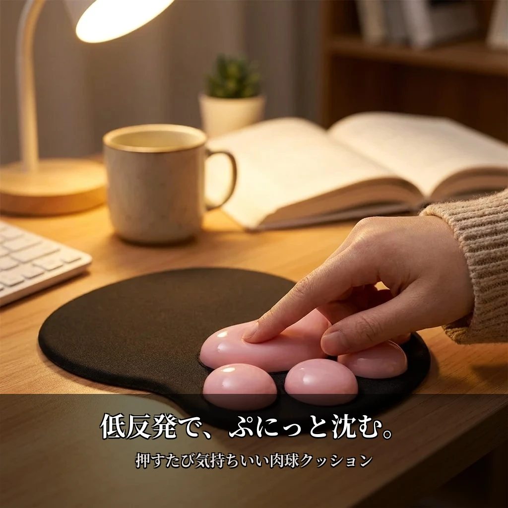 ぷにっと押して、ひと息。