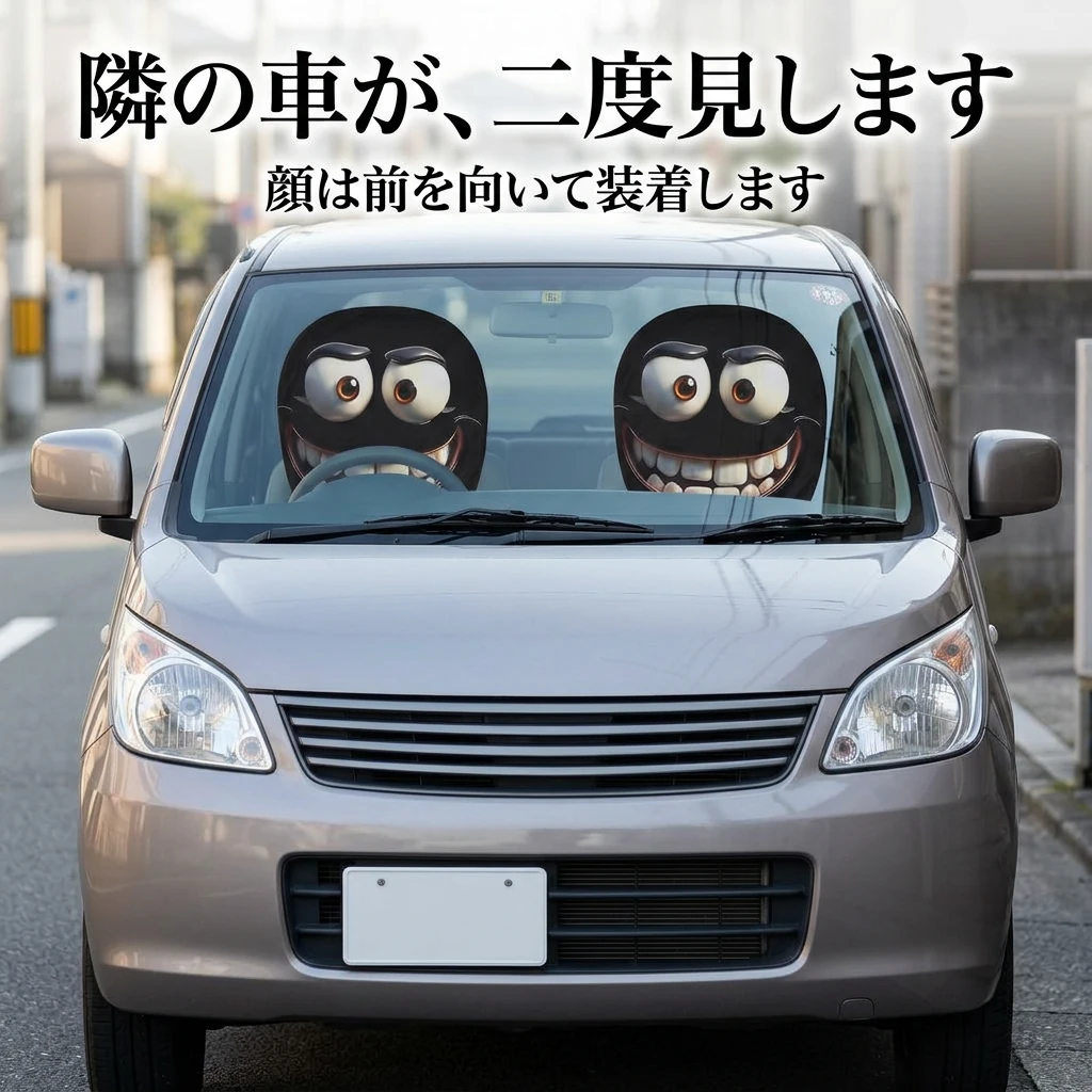車の外から見た装着イメージ