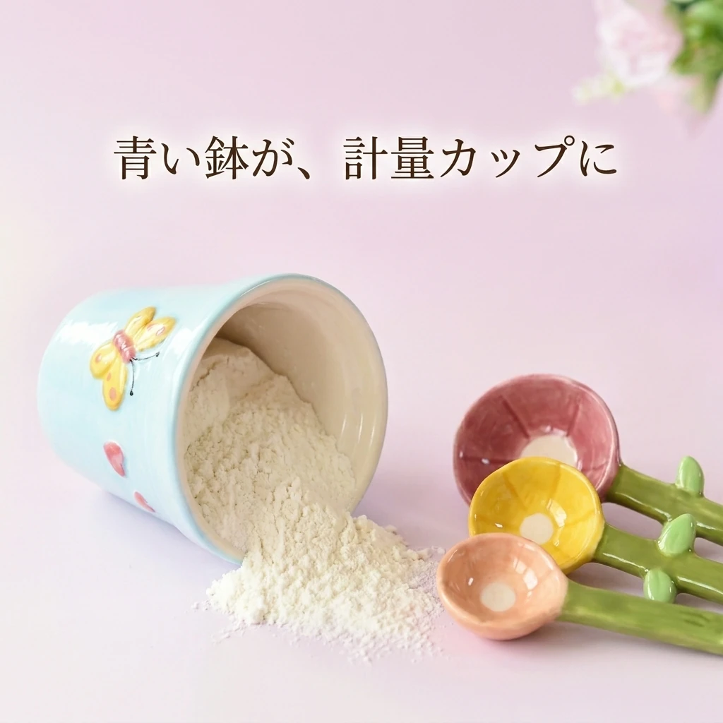 ひと鉢で、スプーンもカップも。