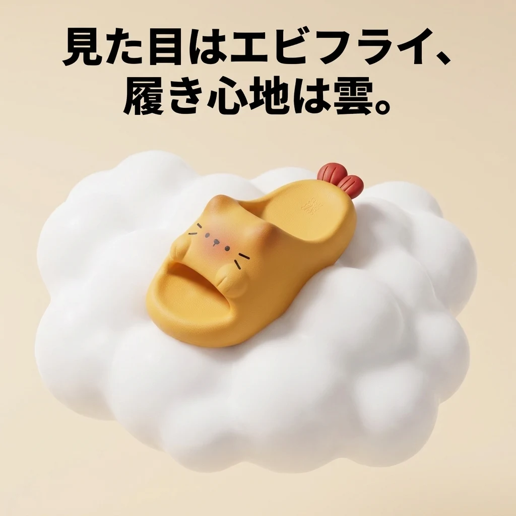 雲の上に浮かぶサンダル