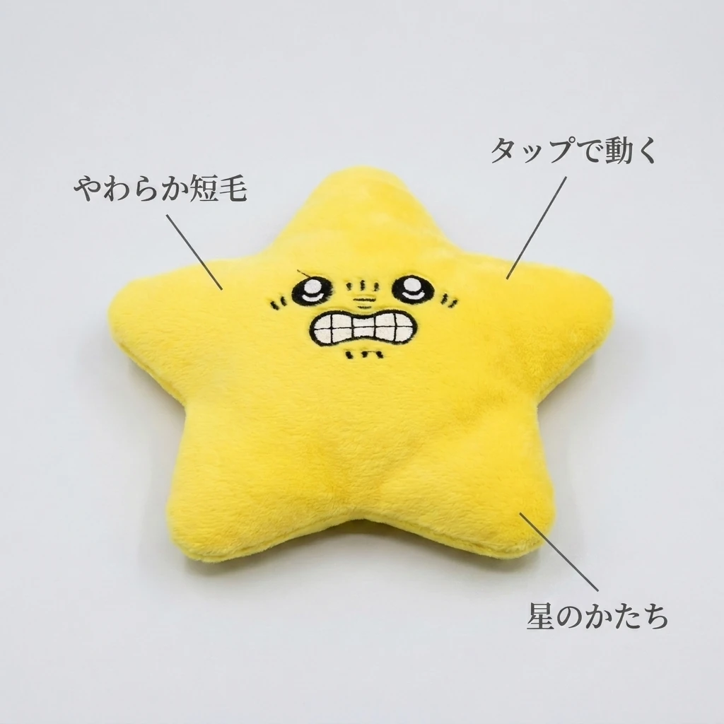 おこ星さん 刺繍のおこ顔