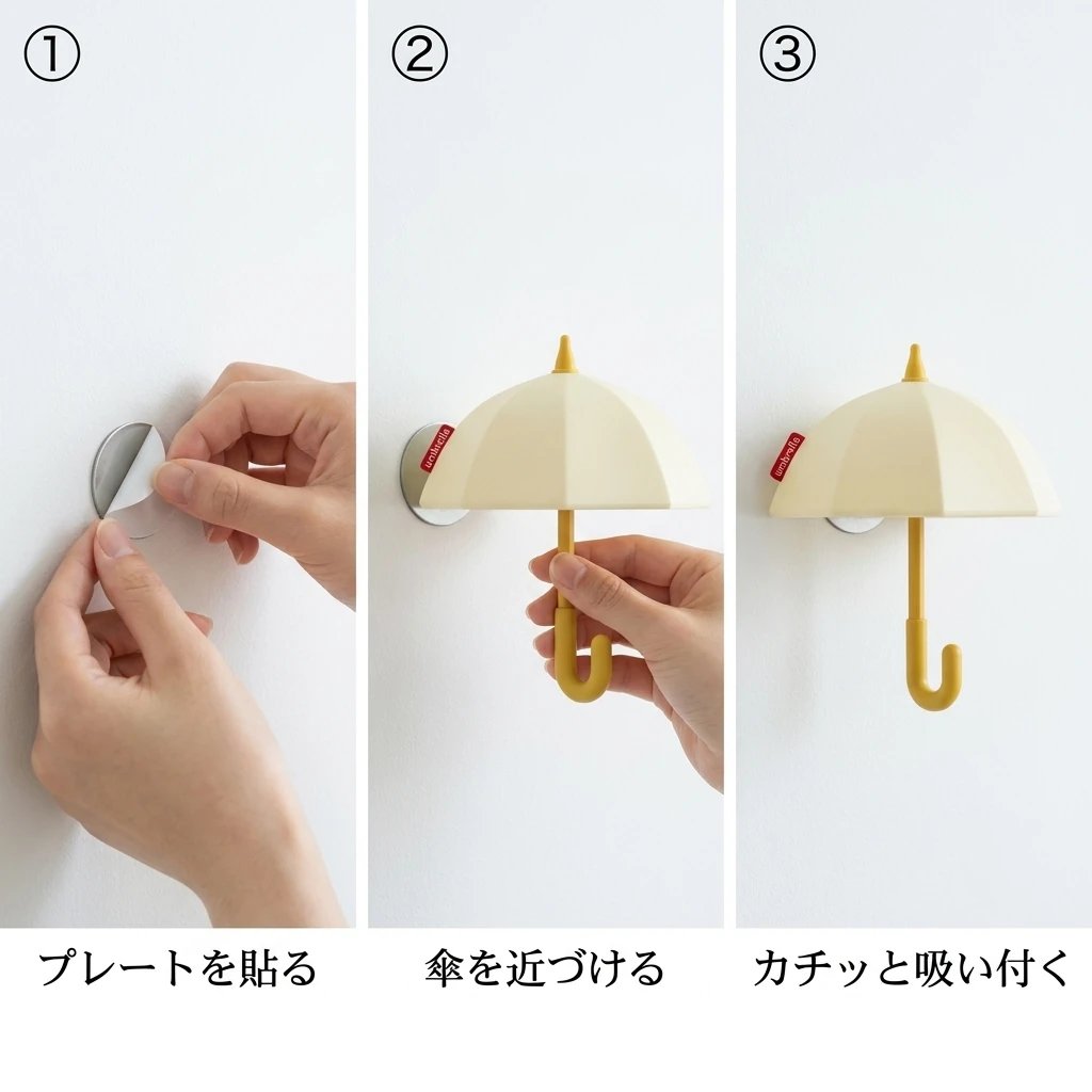 とりつけ3ステップ
